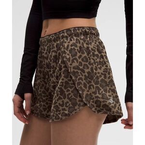 Swiftly Mid-Rise Short 3" | Mesh True Leopard Chino/Night Brown | Size 2 | NWT